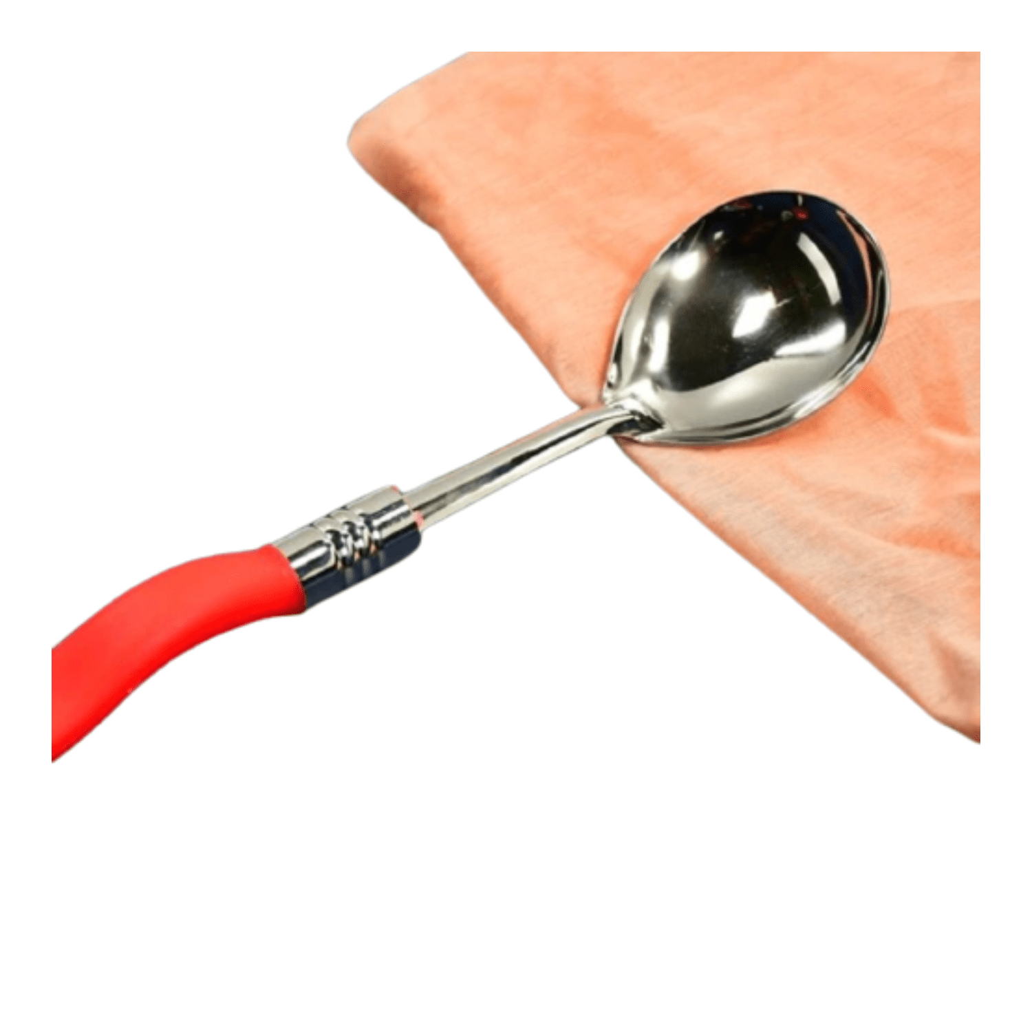 Stainless Steel Blasting Spoon With Plastic Handle